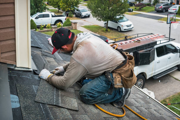 Professional Emergency Roof Repair technician working in Haydenville, OH
